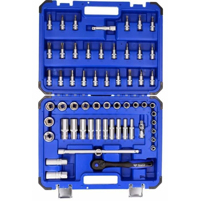Douille 6 Pans BRILLIANT TOOLS 1/4 - 7 Mm, Acier Chrome Vanadium, Qualité Professionnelle
