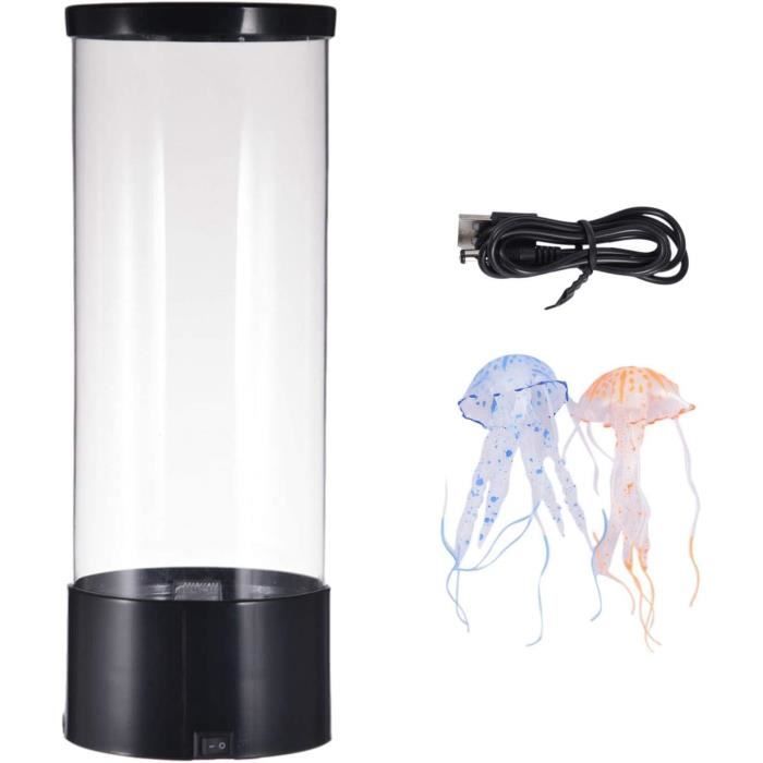 Lampe à Lave - lampe Méduse lumineuse Aquarium lampe d'ambiance avec  Télécommande - 4 Modes - Cdiscount Maison