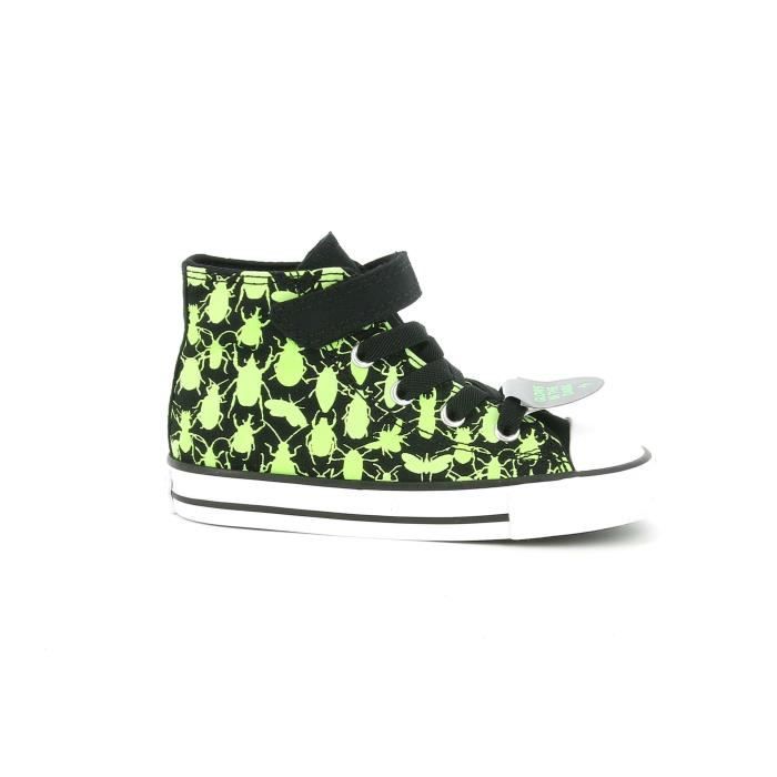 Baskets montantes Converse Enfant Noir Tige textile