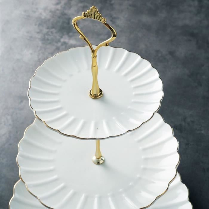 Présentoir plastique 5 étages blanc