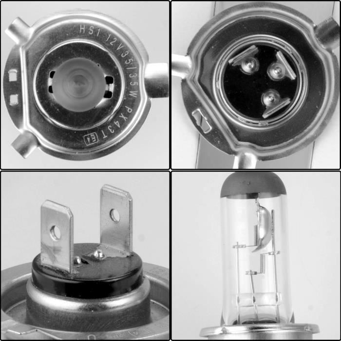 Hs1 Px43T 35 35W Halog nes Ampoules De Phare Feux De Route Feux De 