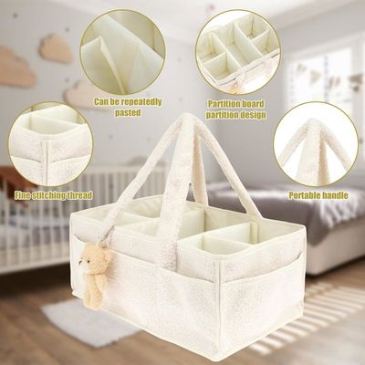 Organisateur De Couches à Suspendre Au Lit Bébé – 2 Poches, Réglable, En Coton (rose), Pour Vêtements, Jouets, Accessoires - 11