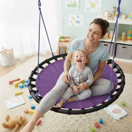 Relaxdays Balançoire nid d'oiseau rond 120 cm - acheter sur