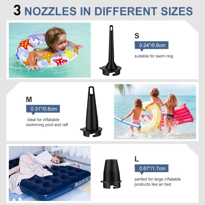 Pompe à Air Électrique Portable 5200mAh - Gonfleur/Dégonfleur Rapide Pour Matelas, Bateaux Et Objets Gonflables