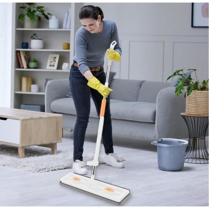 Lingettes Réutilisables Pour Balai Plat - Antistatiques, Pour Sols, Meubles Et Écrans - Compatibles Serpillères