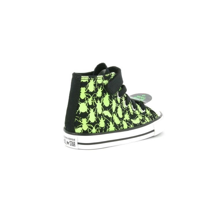 Baskets montantes Converse Enfant Noir Tige textile