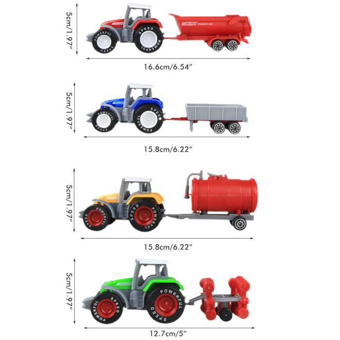 deAO 31 pièces véhicules détachables avec tracteurs camionnettes et Boite de Rangement Incluse avec Figurines d'Animaux de la Ferme et des Accessoires deAO 31 pièces véhicules détachables avec tracteurs camionnettes et Boite de Rangement Incluse avec Figurines d'Animaux de la Ferme et des Accessoires