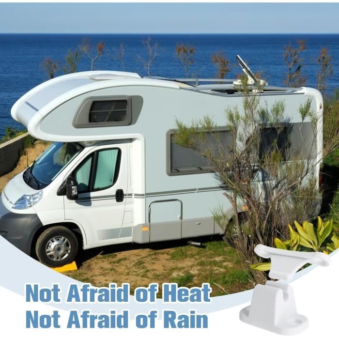 Bloc Porte Caravane 2 Pièces Retenue De Porte Caravane Blanc T Forme Porte Loquet Pour RV