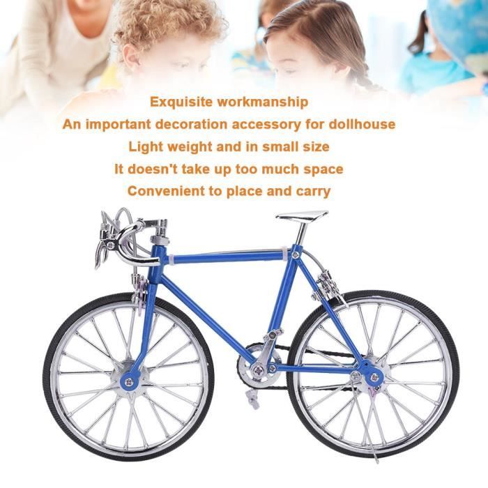 GYHWOFUL Finger BMX Vélo Modèle 1:10 - VTT miniature en alliage - Décoration réaliste - Objet de collection et cadeau pour adulte