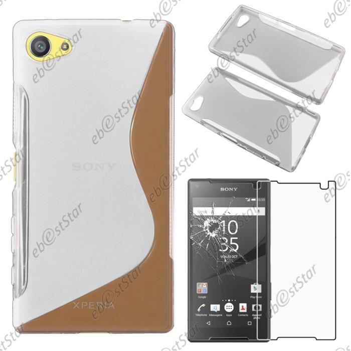 ebestStar - Cover Compatibile con Sony Xperia M5, M5 Dual Custodia Protezione Pelle PU Risvolto Verticale, Nero + Pellicola Vetro Temperato