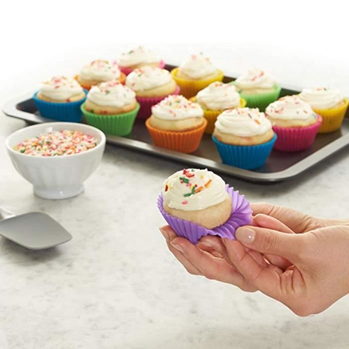 Sans Marque Moule cake - Muffins Cupcakes - 12 trous - Anti