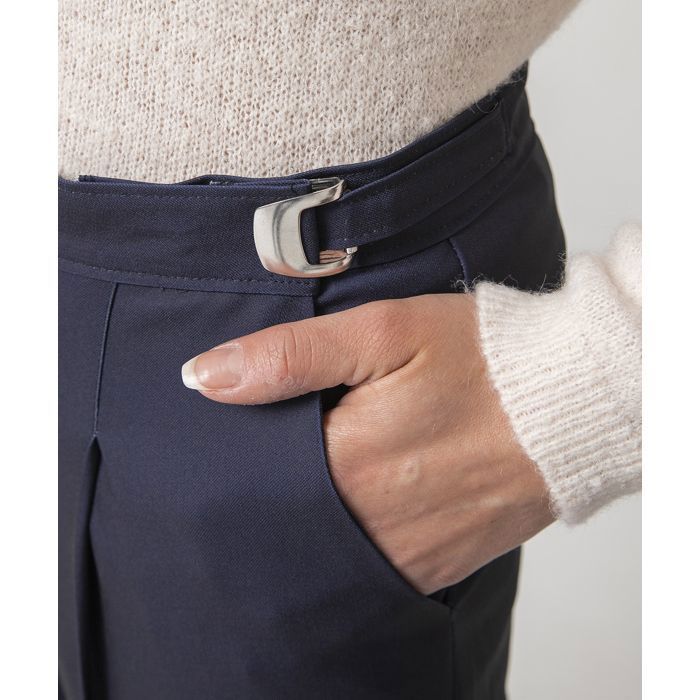Pantalon Velours Ceinture Élastiquée Femme Damart - Coupe Ajustée, Marron Taupe