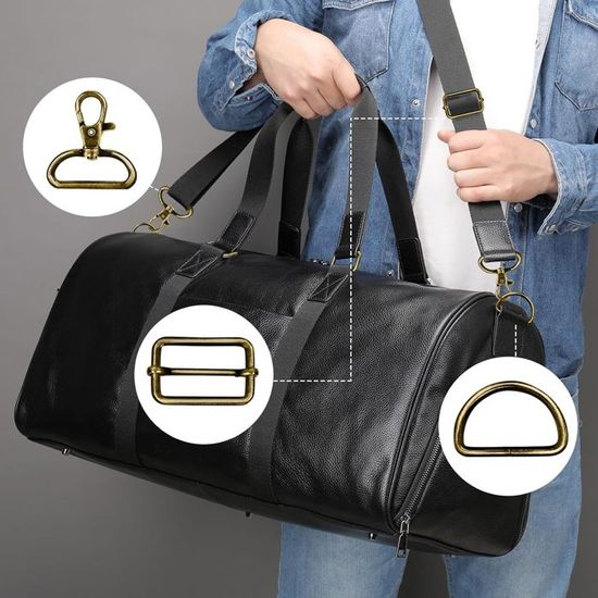 Usine Fournir 25 Mm Sac Accessoires Crochets Ceinture Sangle Matériel Métal Mousqueton Boucle Coulissante D Anneau Pour Sac Sac à Main