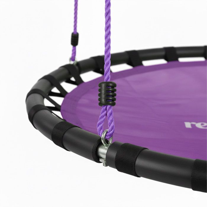 Balançoire Nid D'oiseau Rond 90 Cm à Suspendre Enfant Adulte Jardin Extérieur 90 Cm, 100 Kg Jaune Relaxdays 84642678