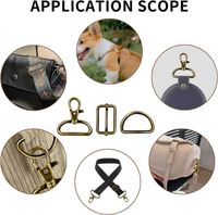 Boucle Plastique AERZETIX - Lot De 16 Boucles Rectangulaires En Plastique - Sac à Dos Boucle Sangle 30mm