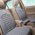 Housse de siège de voiture universelle Coussin de siège respirant Coussin rond de siège confortable, gris-0