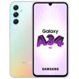 SAMSUNG Galaxy A34 5G Smartphone 6Go + 128Go Argenté-0