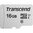 Carte mémoire flash TRANSCEND 300S - 16 Go - UHS-I U1 / Class10 - Micro SDHC-0