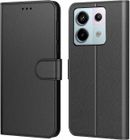 Coque Pour Xiaomi Redmi Note 13 Pro 5G (Pas Note 13 Pro 4G), Etui Housse Cuir à Clapet avec Fermeture Magnétique Noir - New&Teck