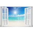 HXA DECO Tableau Photo Lagon et Plage de Reve - Made in France - 80x50cm