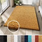 TAPISO Tapis Salon Shaggy Poil Long ESSENCE Jaune Unicolore Polypropylène Intérieur 300x400