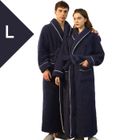 FONDUPIN Peignoir Unisexe - LEOCLOTHO - Grande Taille - Flanelle - 4 saisons