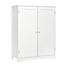 Mondeer Meuble de Salle de Bain,de Rangement Buffet avec2 Portes,3 Étagères Moderne MDF Peinture, pour Salon Chambre Entrée Cusine