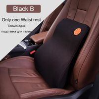 Repos de taille n noir - Coussin de protection lombaire pour siège de voiture, coussin confortable, respirant