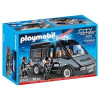PLAYMOBIL - 6043 - Fourgon de police avec sirène et gyrophare