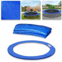 Bâche de protection pour trampoline XMTECH - modèle de 305cm en PE - couleur bleue