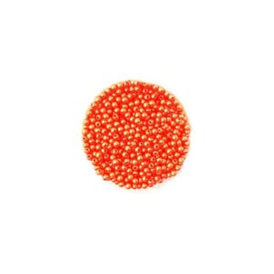 Lot de 100 Perles ronde nacré acrylique jaune 4 mm