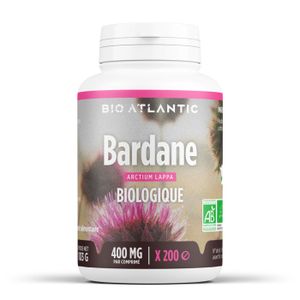 Bardane Racine BIO - 200 Comprimés Dosés à 400 Mg, Complément Alimentaire Naturel