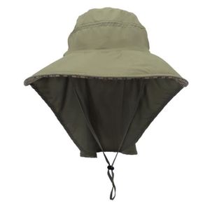 Chapeau de Soleil Unisexe Casquette Visi/ère Large Bord 360/° Anti UV Protection Visage Cou Nuque Randon/ée Campings P/êche Moto