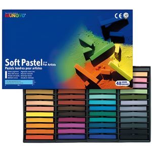 PASTELS - CRAIE D'ART Pastel sec section carrée couleur assortie - Bo...