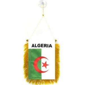 GUIRLANDE NON LUMINEUSE Fanion Algérie 15x10cm - algérien Spécial voiture