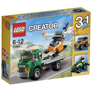 ASSEMBLAGE CONSTRUCTION LEGO® Creator 31043 Le Transport de L'Hélicoptère