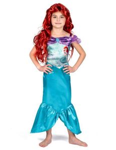 Enfants Fille Robe Sirène Sans Manches Utilisation Costume Coton Robe  Droite Eté Printemps 3-6 ans Bleu Violet - sirene shop