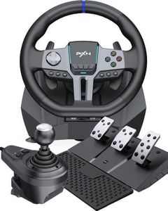 VOLANT JEUX VIDÉO PXN V9 Volant de Course avec Pédales et Levier de 