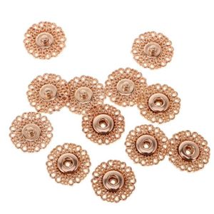 5 Set de Boutons-pression en métal fleur de PRESSE BOUTON Clous Manteau Couture Embellissement