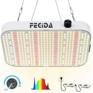 Eclairage horticole FECiDA Dimmable Lampe Horticole LED Grow Light 100