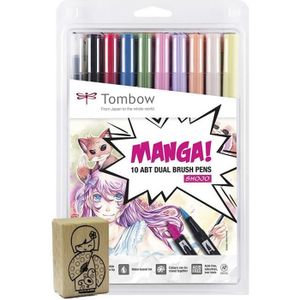 FEUTRES Tombow  ABT-10C-MANGA2-ST Kit Manga Shojo : 10 feu