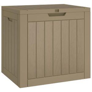 COFFRE DE JARDIN Boîte de stockage de jardin marron clair 55,5x43x5