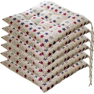 Lot De 4 Coussins De Chaises Carrés Confortables YOUCAI - Galettes De Siège Matelassées Rose 40x40cm, Doux Et Colorés Pour Intérieur Et Extérieur