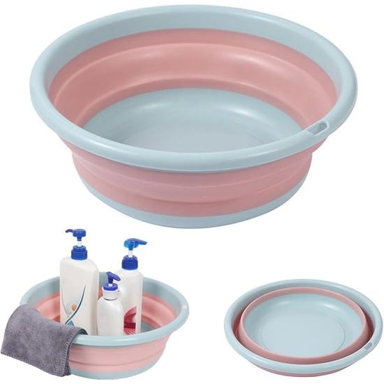 Bassine Pliable En Silicone 17x25x10.5cm - Cuvette Camping Vaisselle Portable