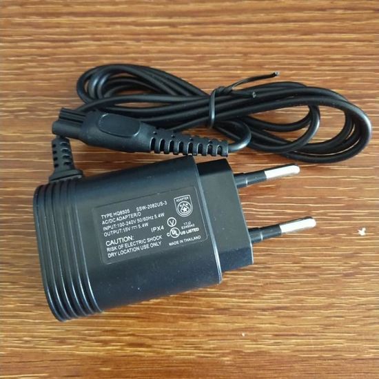 Adaptateur Secteur 15V Pour Philips / Norelco Satinelle HP6400 HP6401 HP6403 HP2843 - Neuf