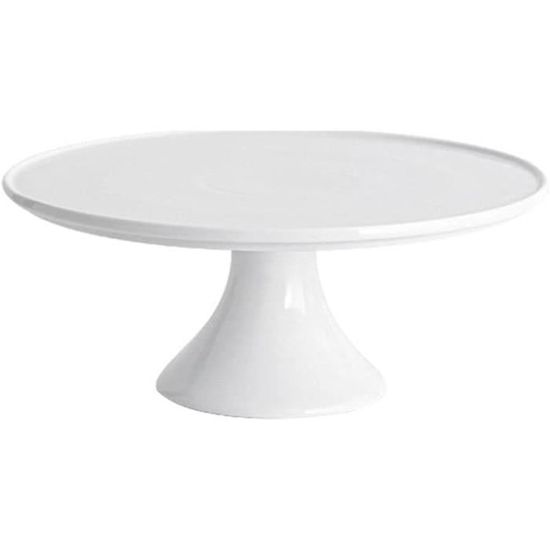 Hanobe Présentoir à Gâteau Plateau Bois Rond Rustique - Support Décoratif Vintage Pour Table Et Cuisine
