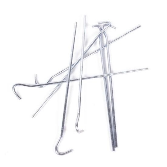 Piquets De Tente En Plastique à Vis – Lot De 8, 25 Cm, Avec Tubes Transparents, Couleur Vive