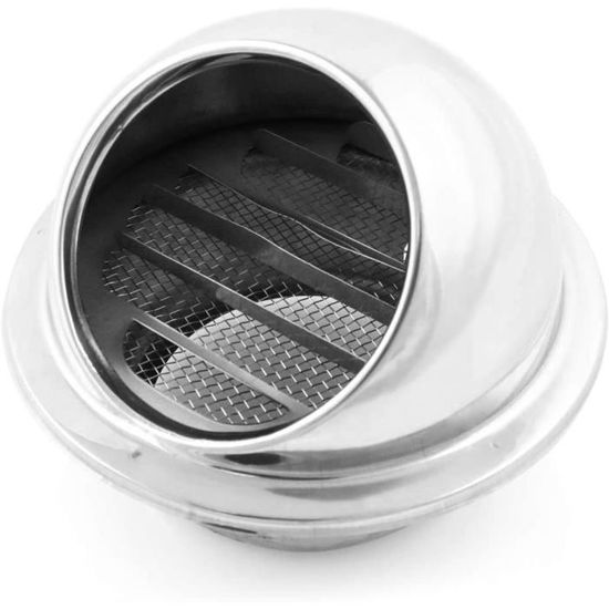 Grille D'aération Ronde En Acier Inoxydable 23 Cm | Pour Bateau, Camping-car, Caravane - Installation Facile