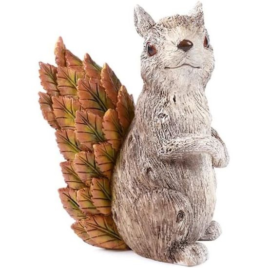 Décoration De Jardin écureuil En Métal Rouillé - Silhouette Sur Piquet - Dimensions 20 X 15 Cm - Pour Arbres, Troncs