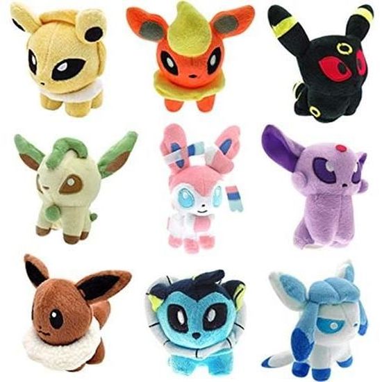 Doudou Hes Doudou 9 Piegravecesensemble 5 Umbreon Eevee Espeon Jolteon Vaporeon Glaceon Leafeon Sylveon Pikachu Doux Peluche Pe4 Cdiscount Puericulture Eveil Bebe